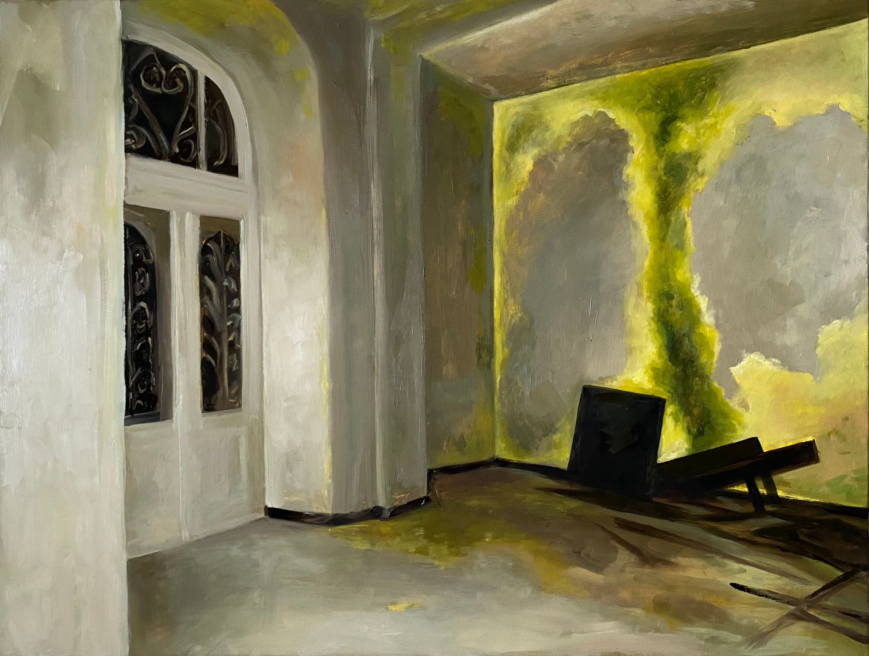 A moment before, Oil on canvas