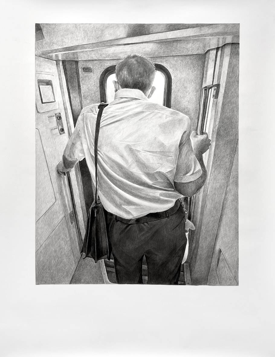 BG-PG, Charcoal on paper