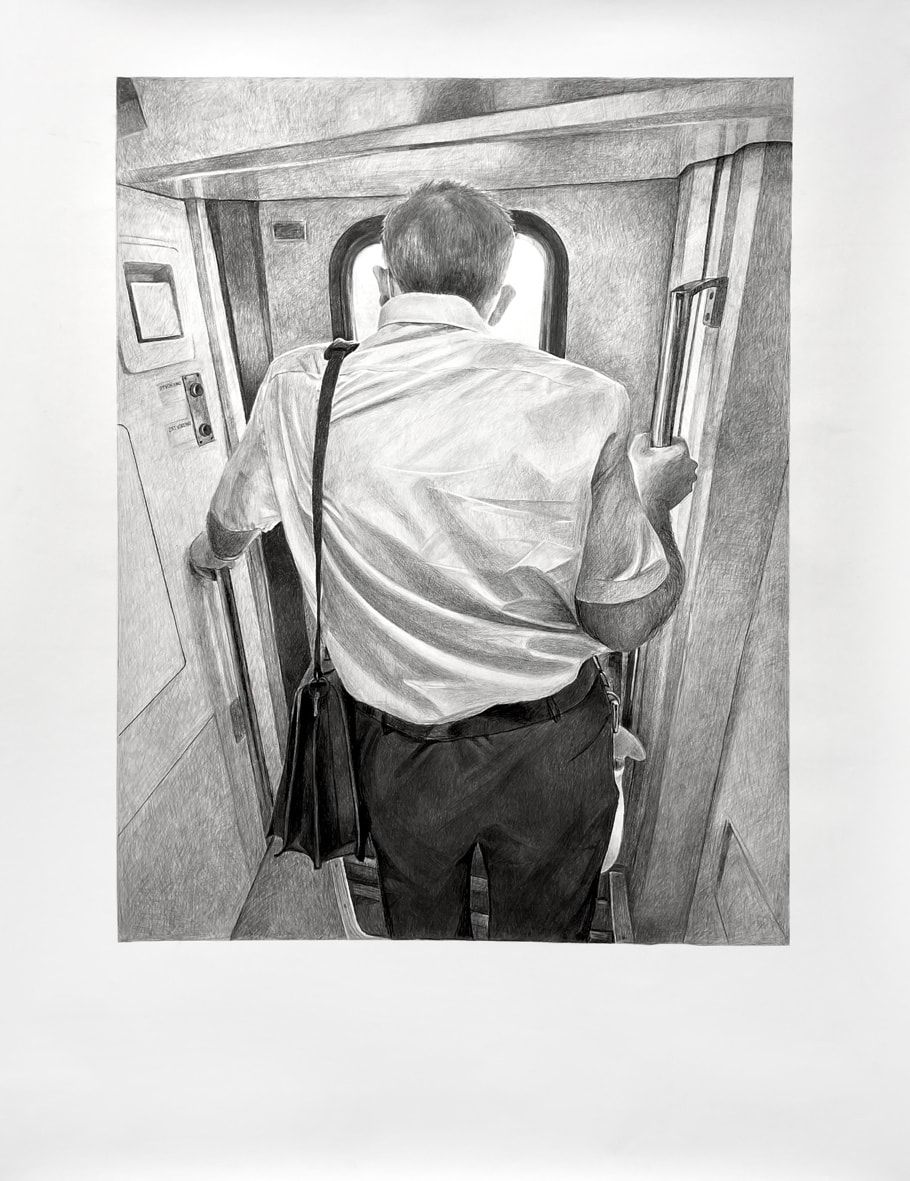 BG-PG, Charcoal on paper