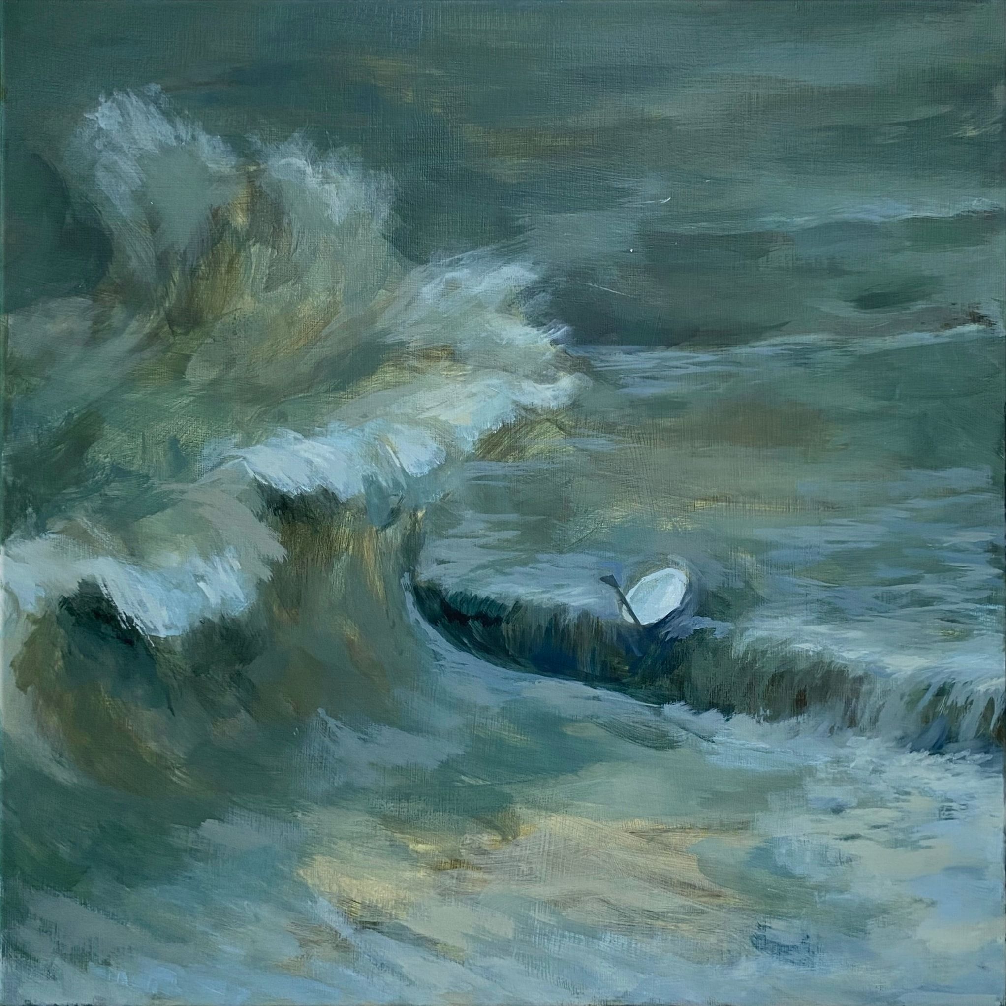 Interference, Acrylic and oil on canvas