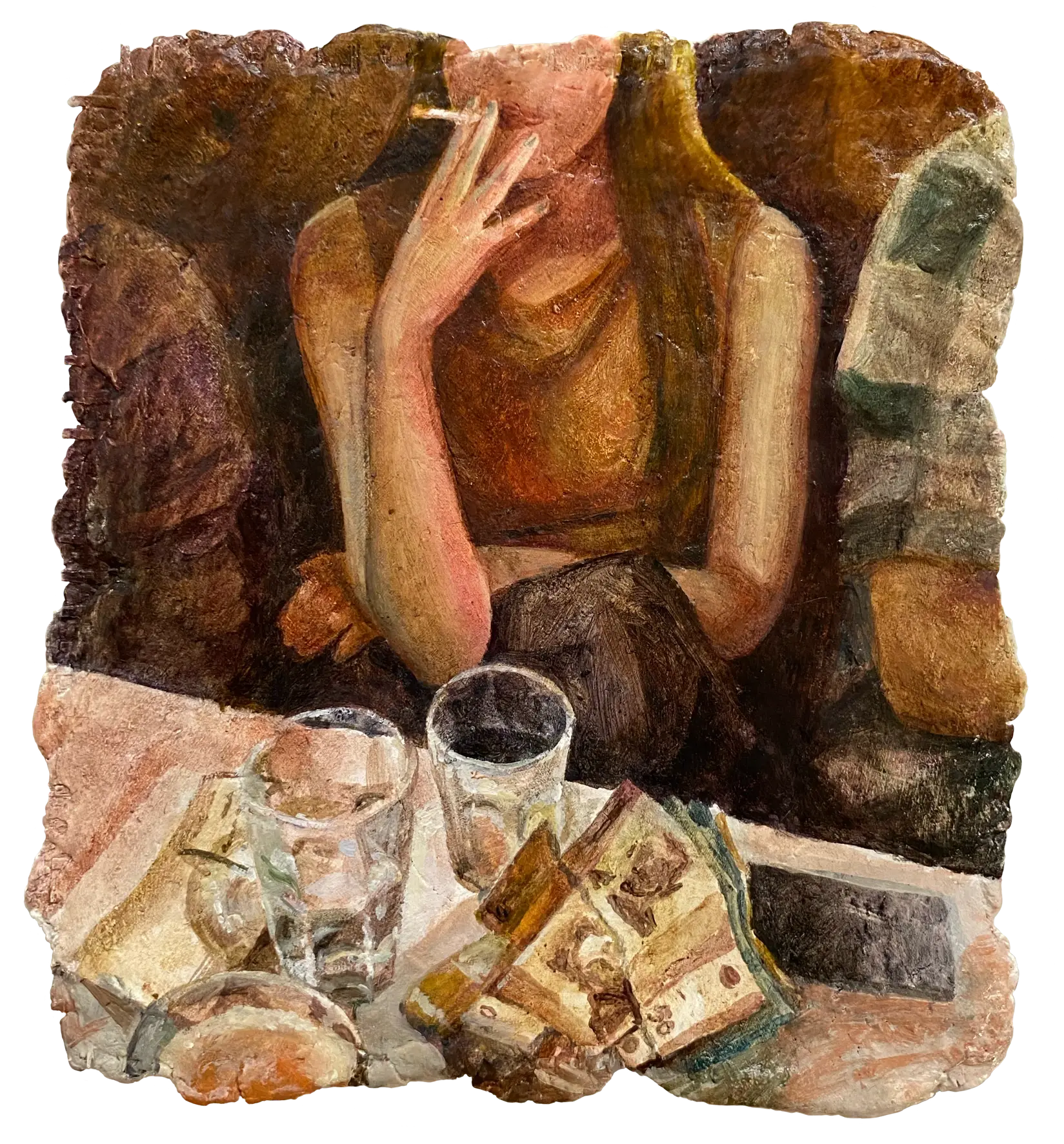 Untitled, Oil on clay